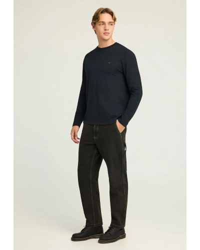 FUNKY BUDDHA LONGSLEEVE FBM012-001-07 BLACK