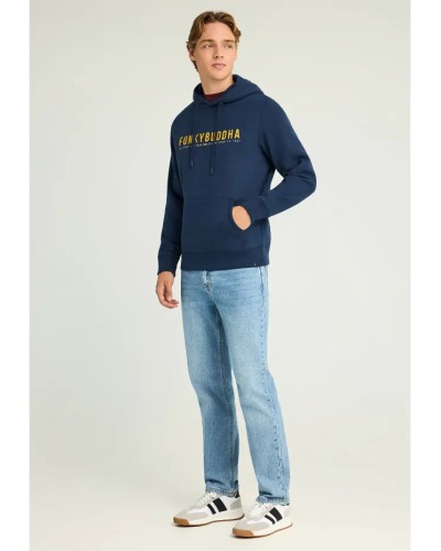 FUNKY BUDDHA	HOODIE FBM012-072-06 NAVY