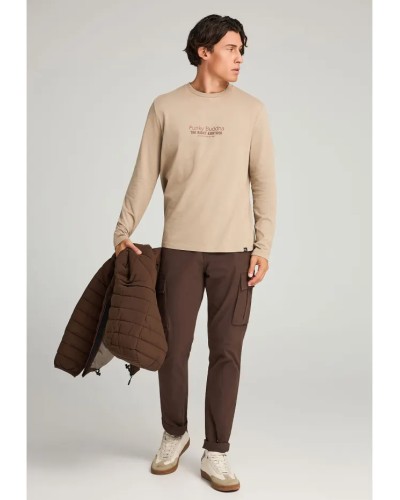 FUNKY BUDDHA LONGSLEEVE FBM012-003-07 LT CIGAR