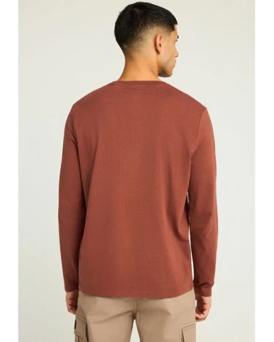 FUNKY BUDDHA LONGSLEEVE FBM012-003-07 HENNA BROWN