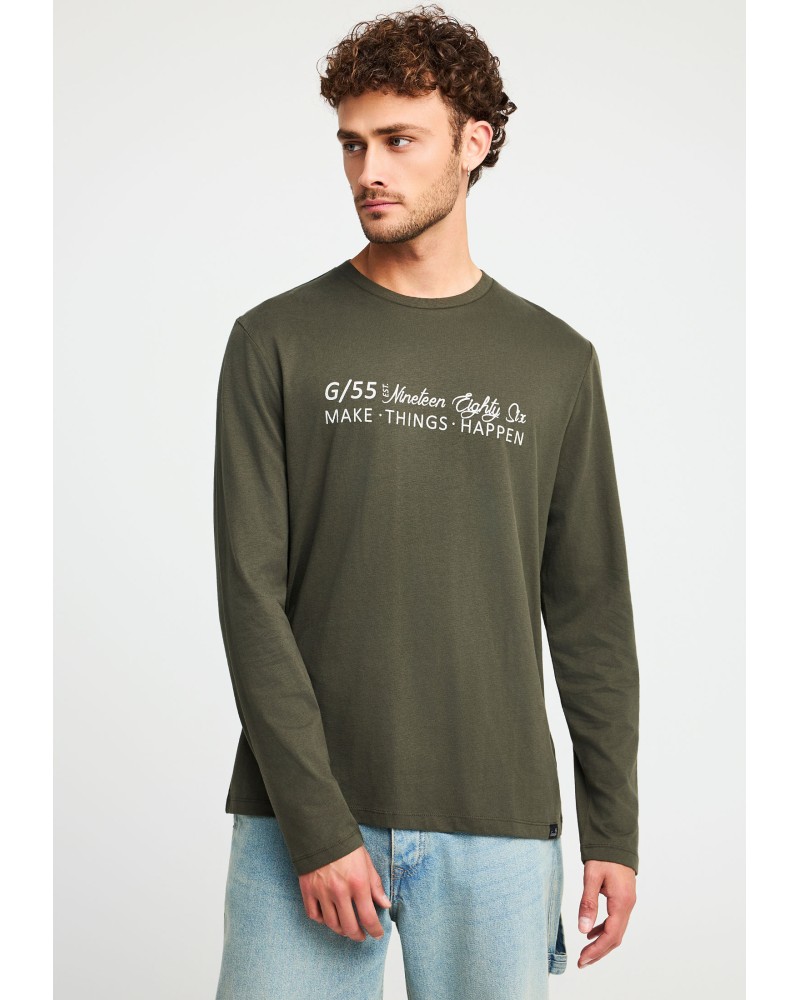 GARAGE 55 LONGSLEEVE GAM012-502-07 DUSTY OLIVE