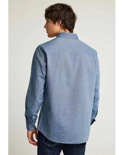 FUNKY BUDDHA SHIRT FBM012-001-05 INDIGO ML