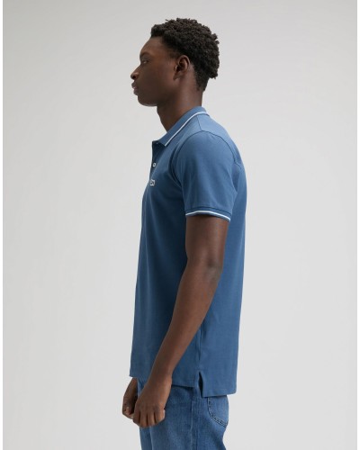 LEE	PIQUE POLO ACADEMY BLUE