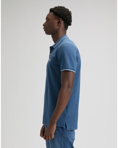LEE	PIQUE POLO ACADEMY BLUE