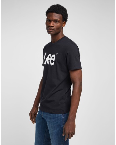 LEE	T-SHIRT WOBBLY LOGO TEE L65QAI01 BLACK