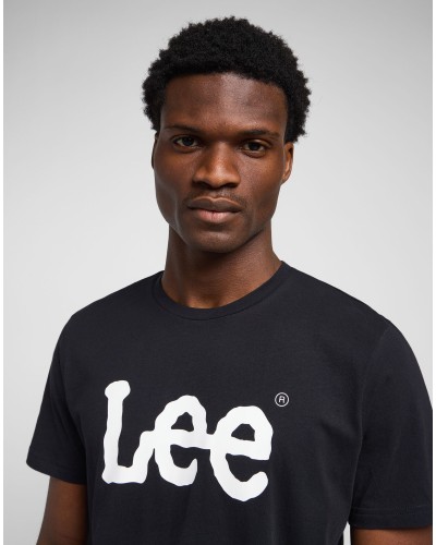 LEE	T-SHIRT WOBBLY LOGO TEE L65QAI01 BLACK