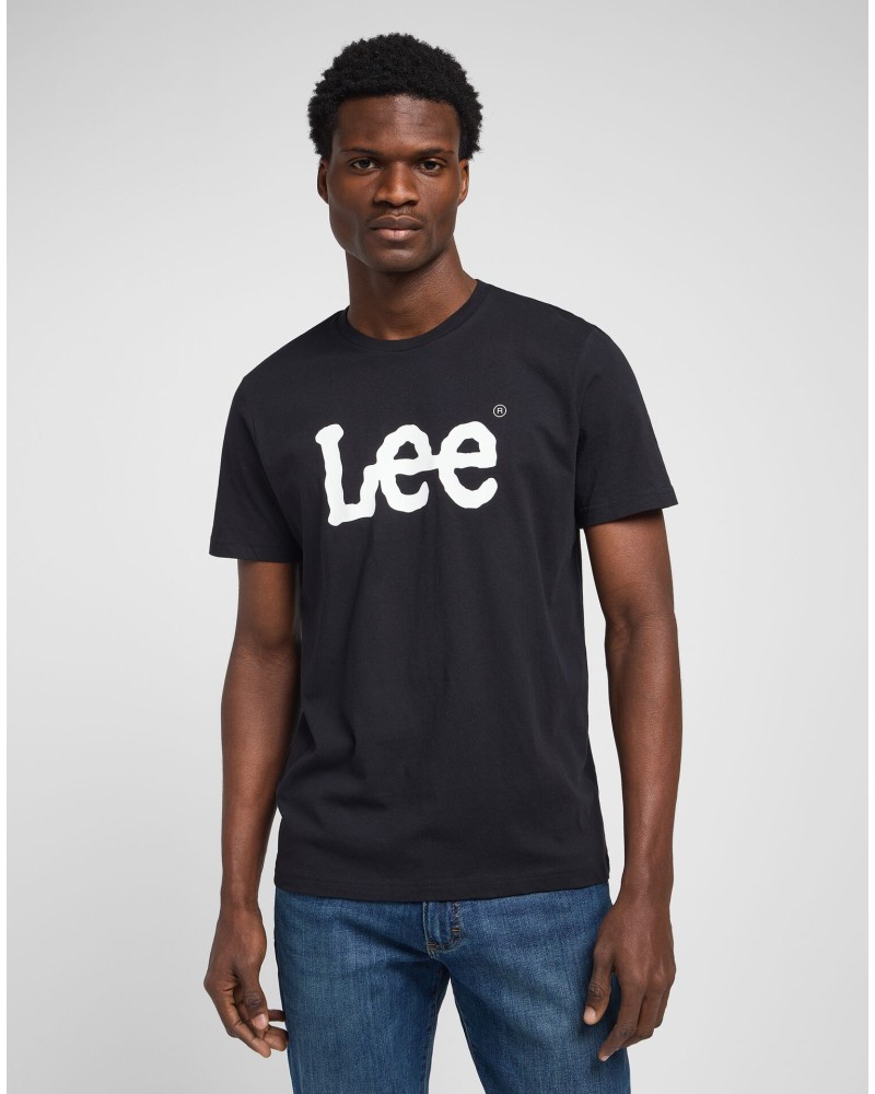 LEE	T-SHIRT WOBBLY LOGO TEE L65QAI01 BLACK