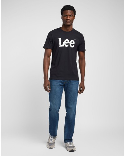 LEE	T-SHIRT WOBBLY LOGO TEE L65QAI01 BLACK