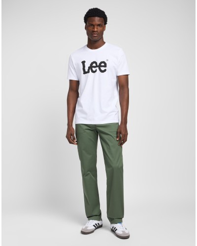 LEE	T-SHIRT WOBBLY LOGO TEE L65QAI12 WHITE