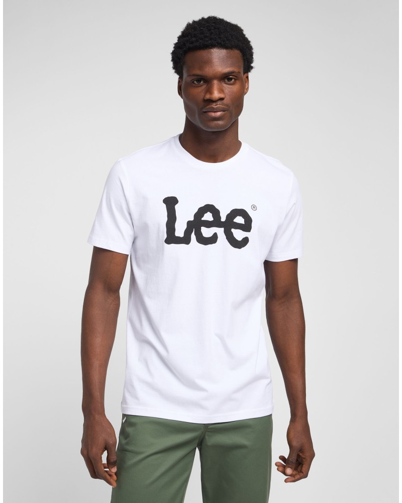 LEE	T-SHIRT WOBBLY LOGO TEE L65QAI12 WHITE