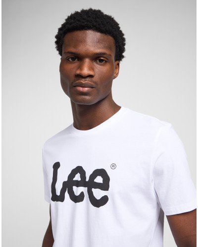 LEE	T-SHIRT WOBBLY LOGO TEE L65QAI12 WHITE
