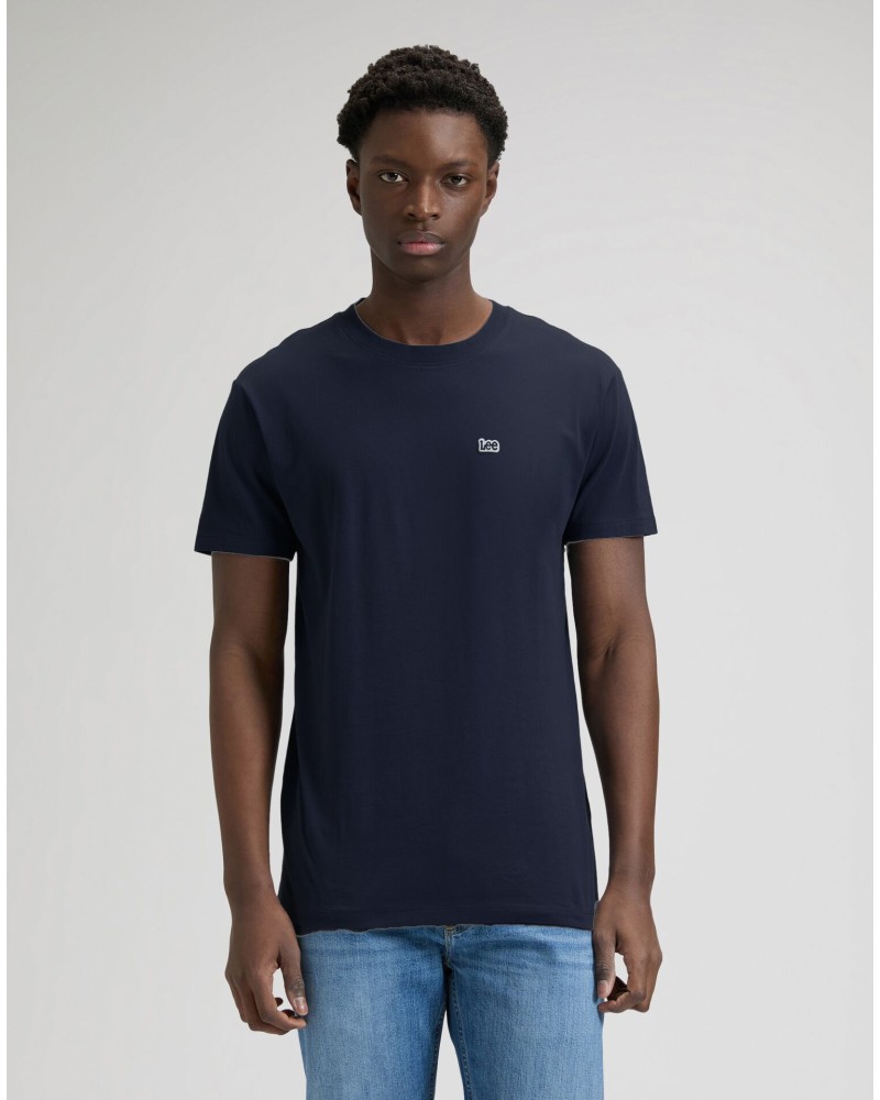 LEE	T-SHIRT SS PATCH LOGO TEE NAVY