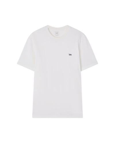 LEE	T-SHIRT SS PATCH LOGO TEE WHITE