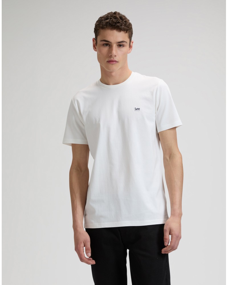 LEE	T-SHIRT SS PATCH LOGO TEE WHITE