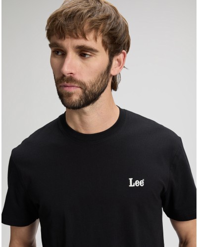 LEE	T-SHIRT SS SMALL LOGO TEE BLACK