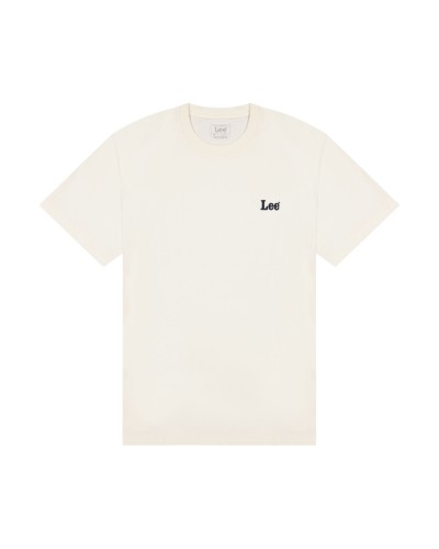 LEE	T-SHIRT SS SMALL LOGO TEE NATURAL
