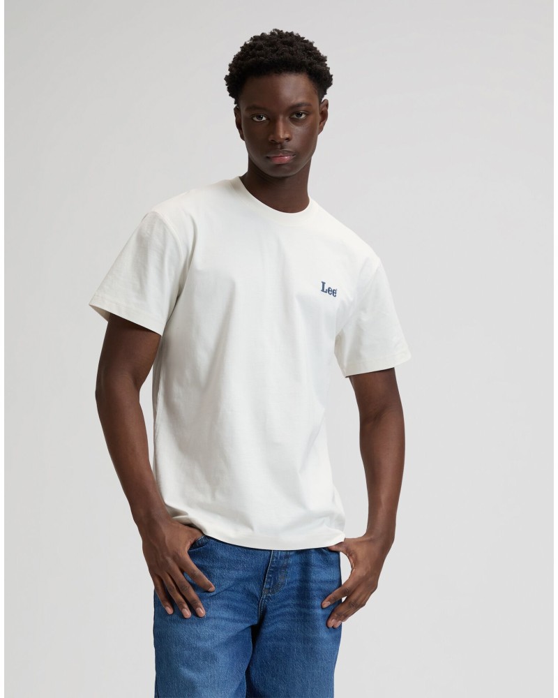 LEE	T-SHIRT SS SMALL LOGO TEE NATURAL