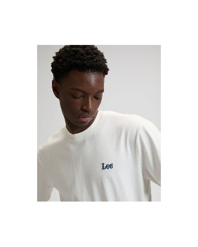 LEE	T-SHIRT SS SMALL LOGO TEE NATURAL