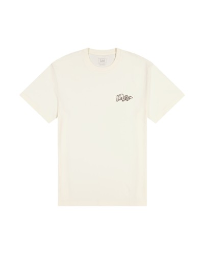 LEE	T-SHIRT LEE FLAG TEE NATURAL