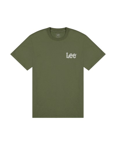 LEE	T-SHIRT MEDIUM WOBBLY LEE TEE  LICHEN OLIVE