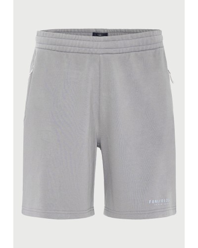 FUNKY BUDDHA	SWEAT SHORTS	FBM013-050-03 STEEL GREY