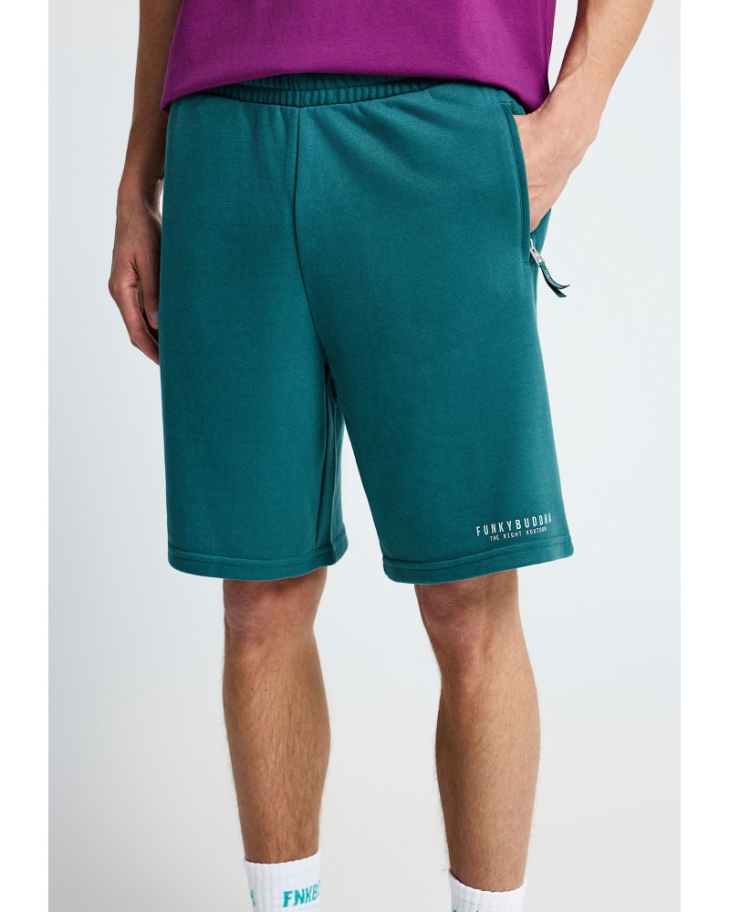FUNKY BUDDHA	SWEAT SHORTS	FBM013-050-03 MEDITERRANEA