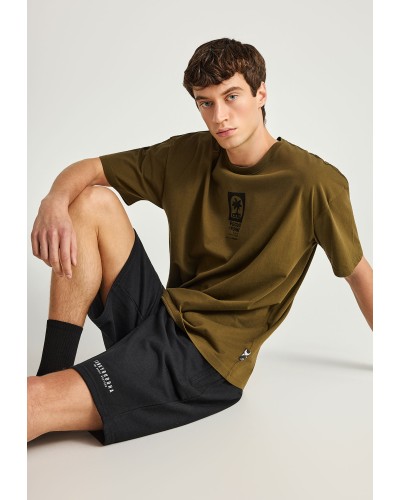 FUNKY BUDDHA	SWEAT SHORTS	FBM013-050-03 BLACK