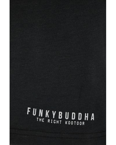 FUNKY BUDDHA	SWEAT SHORTS	FBM013-050-03 BLACK