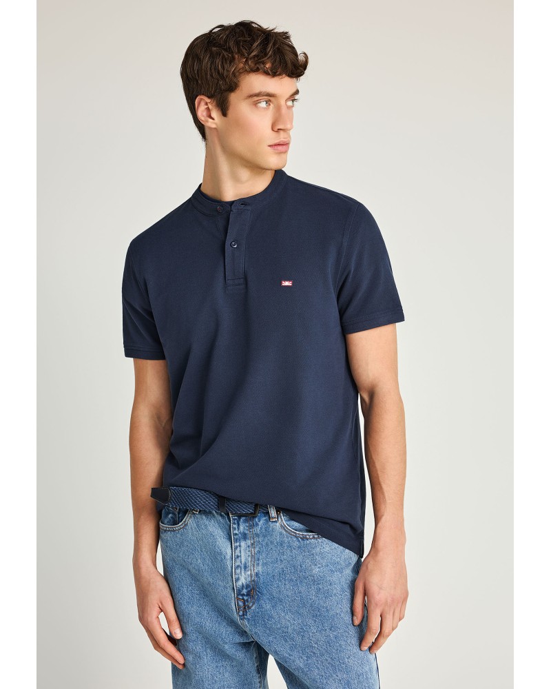 FUNKY BUDDHA MAO POLO FBM013-003-11 NAVY