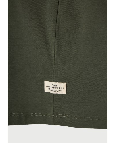FUNKY BUDDHA T-SHIRT FBM013-001-04 DEEP FOREST
