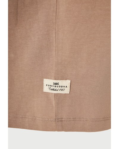 FUNKY BUDDHA T-SHIRT FBM013-001-04	LT CIGAR