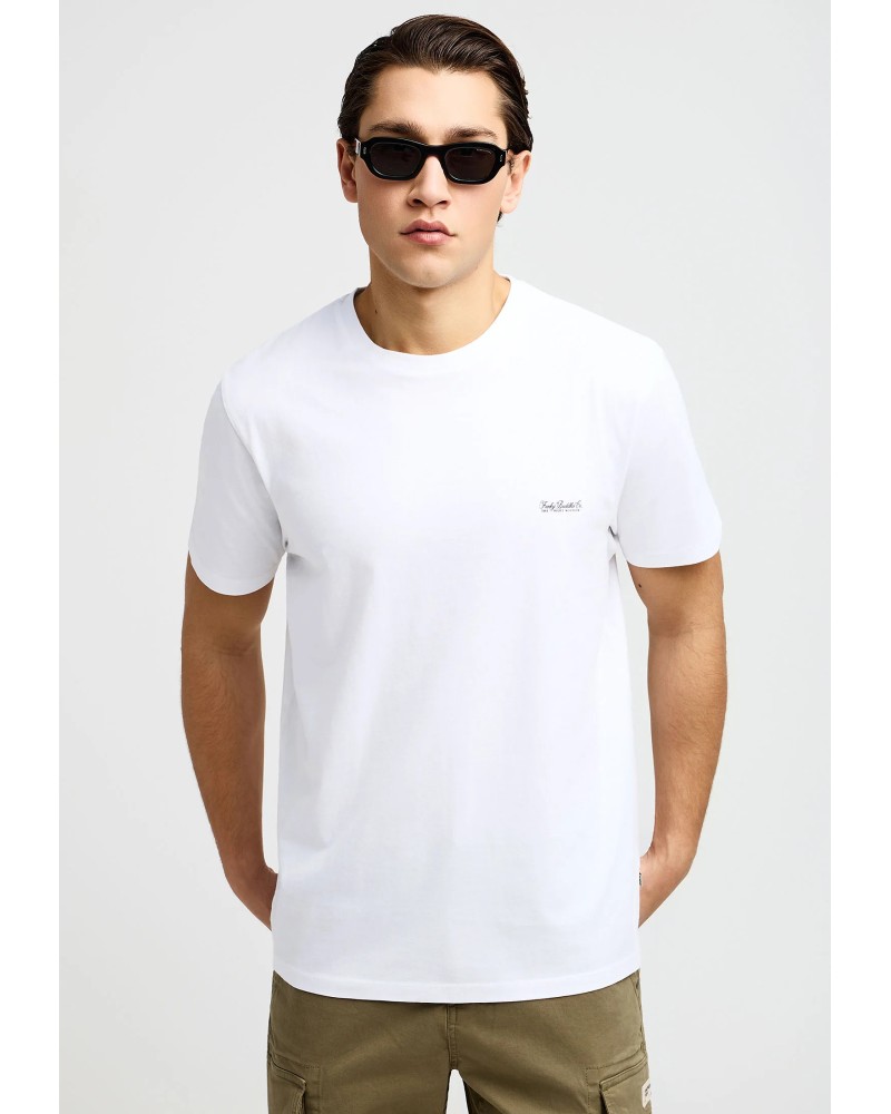 FUNKY BUDDHA T-SHIRT FBM013-001-04 WHITE