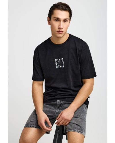 FUNKY BUDDHA T-SHIRT FBM013-050-04 BLACK