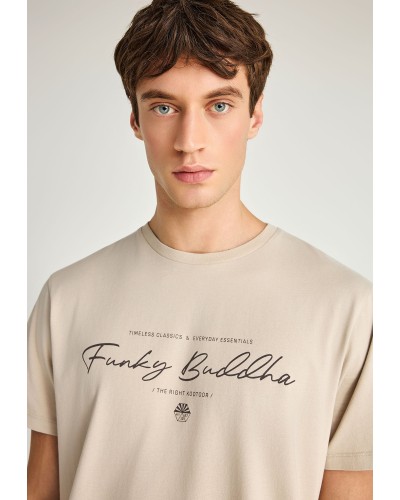 FUNKY BUDDHA T-SHIRT FBM013-022-04 FOG