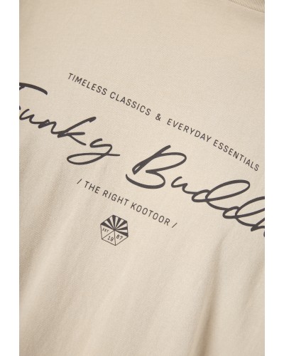 FUNKY BUDDHA T-SHIRT FBM013-022-04 FOG