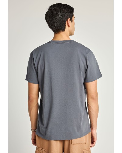 FUNKY BUDDHA T-SHIRT FBM013-022-04 DK GREY