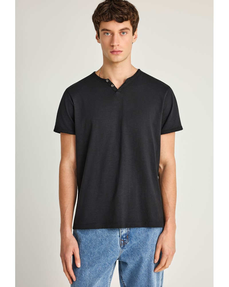 FUNKY BUDDHA T-SHIRT FBM013-004-04 BLACK