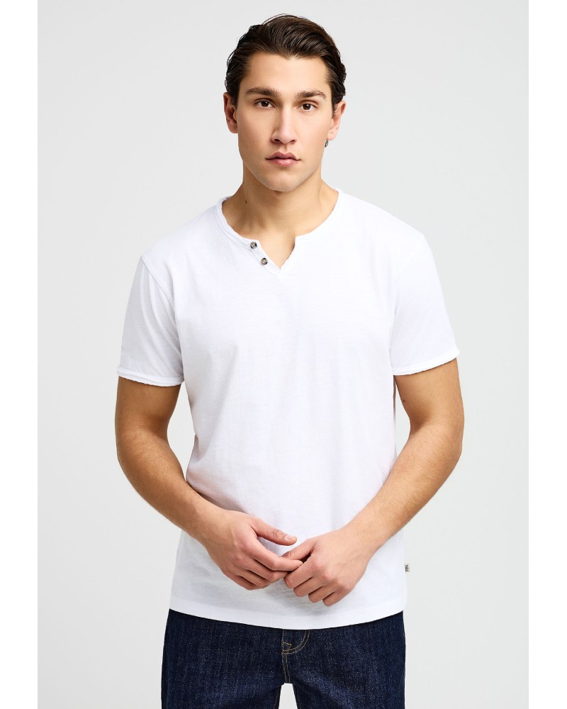 FUNKY BUDDHA T-SHIRT FBM013-004-04 WHITE