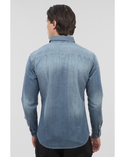 REBASE SHIRT 251.RDS-5068 LIGHT BLUE DENIM