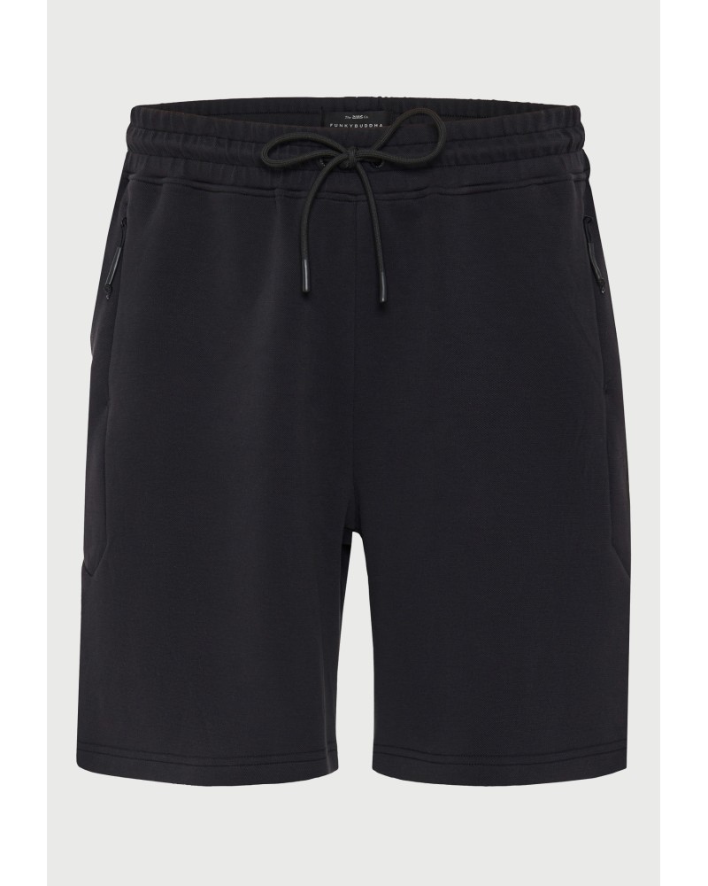 FUNKY BUDDHA SWEAT SHORTS	FBM013-055-03 BLACK