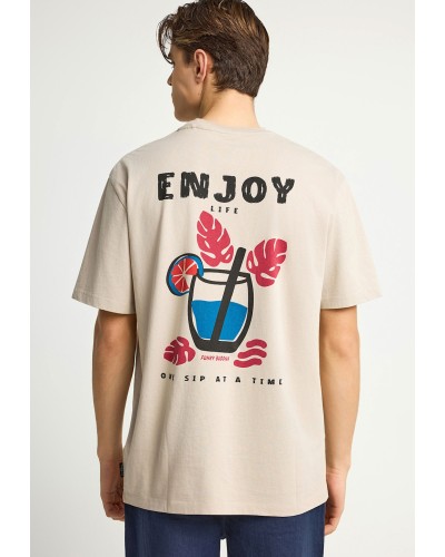 FUNKY BUDDHA T-SHIRT FBM013-087-04 FOG