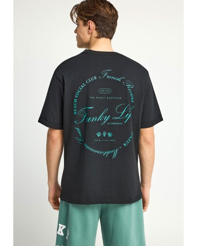 FUNKY BUDDHA T-SHIRT FBM013-020-04 BLACK
