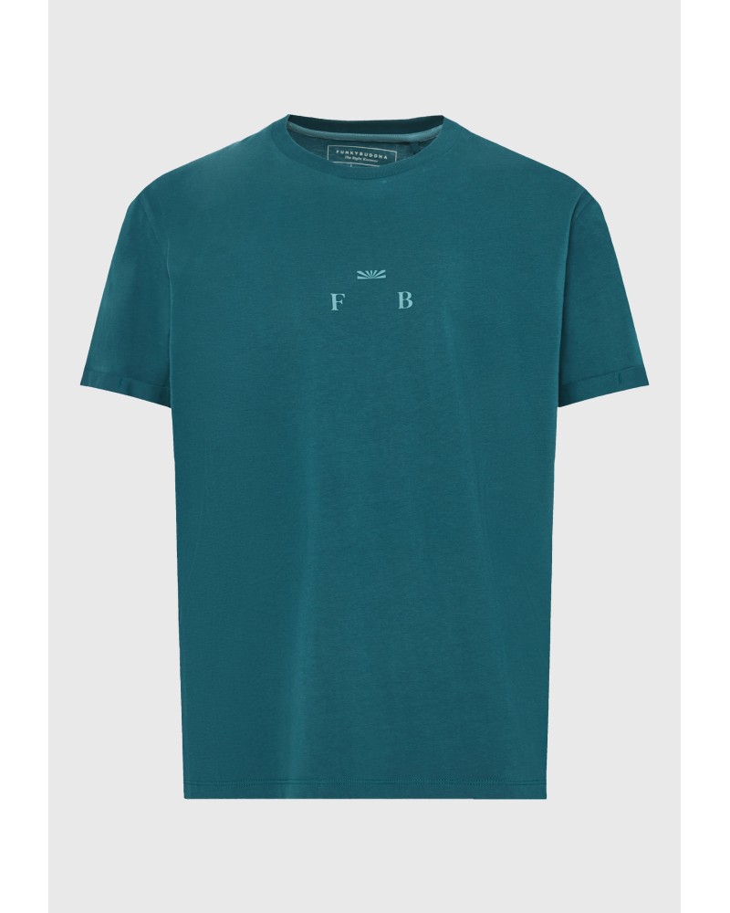 FUNKY BUDDHA T-SHIRT FBM013-019-04 MEDITERRANEA