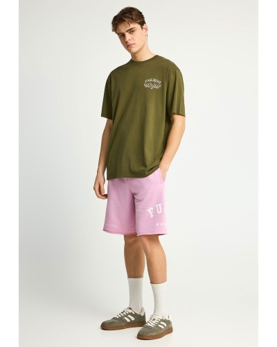 FUNKY BUDDHA T-SHIRT FBM013-017-04 KHAKI