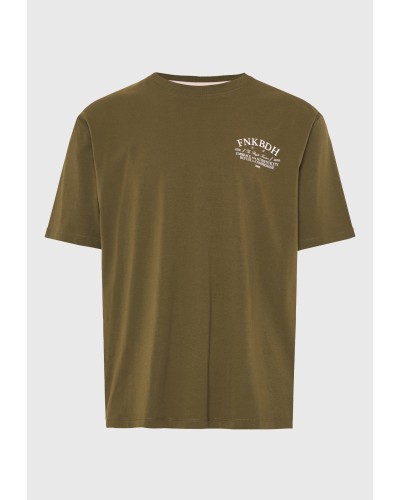 FUNKY BUDDHA T-SHIRT FBM013-017-04 KHAKI