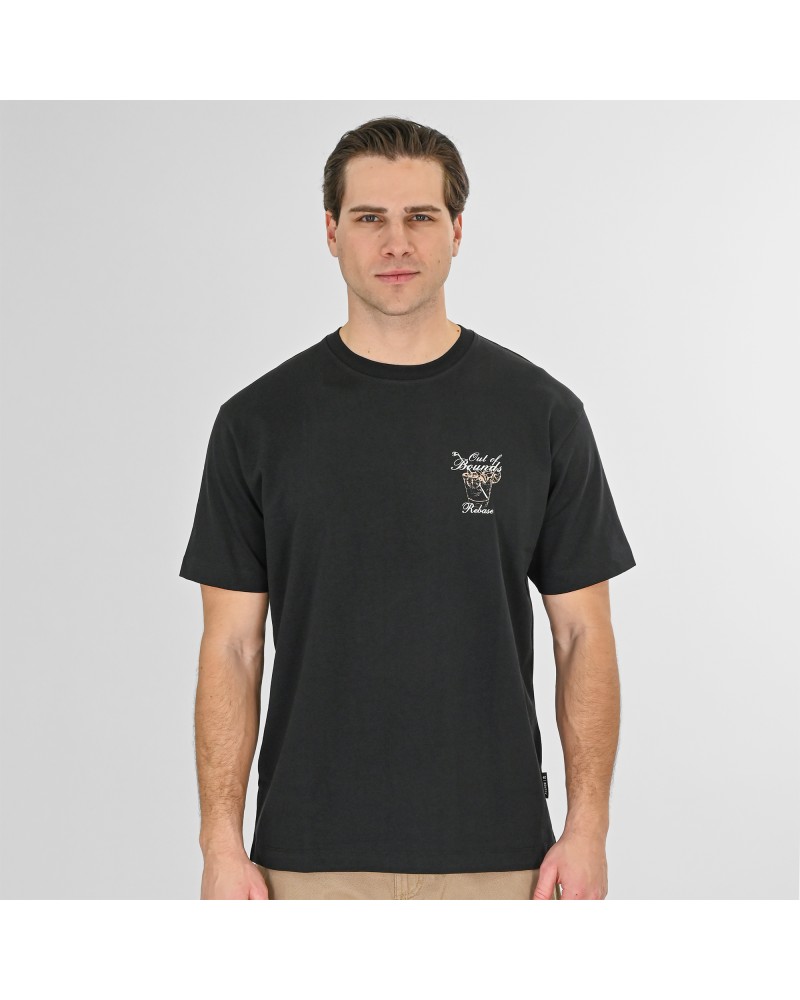 REBASE T-SHIRT 261.RTS-9153 BLACK