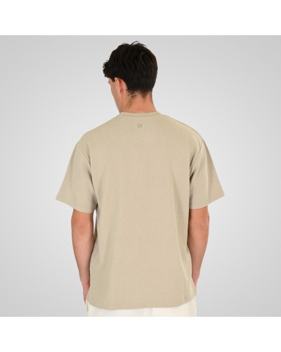 REBASE T-SHIRT 261.RTS-9118 STONE BEIGE