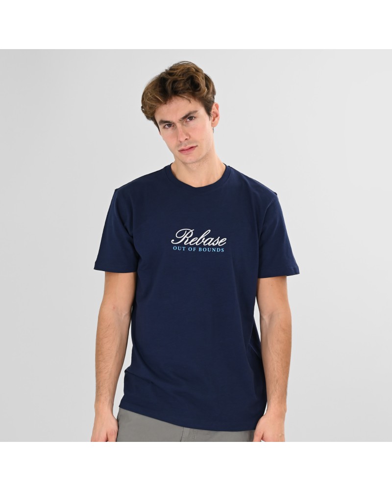 REBASE T-SHIRT 261.RTS-9113 DK BLUE