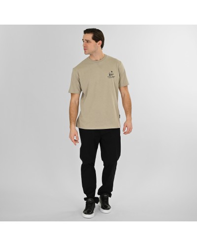 REBASE T-SHIRT 261.RTS-9099 STONE BEIGE