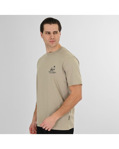 REBASE T-SHIRT 261.RTS-9099 STONE BEIGE